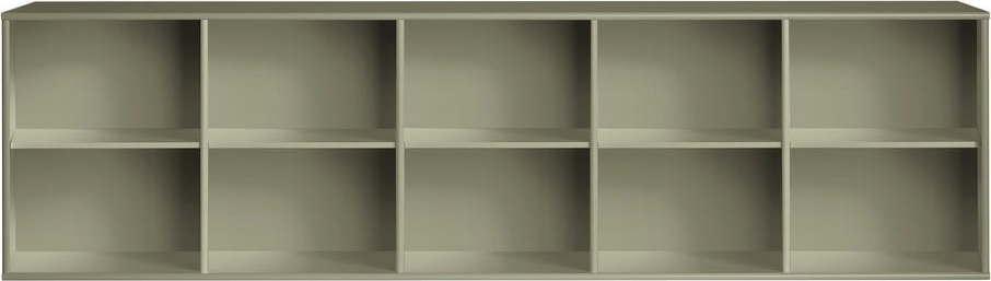Khaki závěsná knihovna 220x61x42 cm Mistral – Hammel Furniture Hammel Furniture