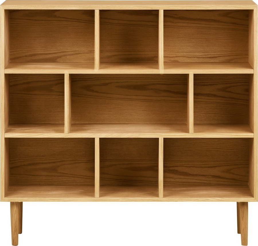 Knihovna v dekoru dubu v přírodní barvě 30x104