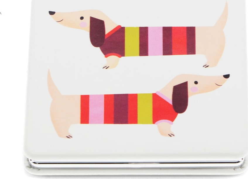 Kosmetické zvětšovací zrcadlo 7x7 cm Sausage Dog – Rex London Rex London