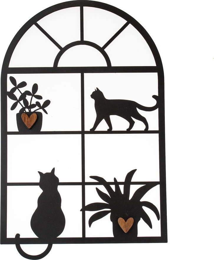 Kovová nástěnná dekorace 30x48 cm – Dakls Dakls