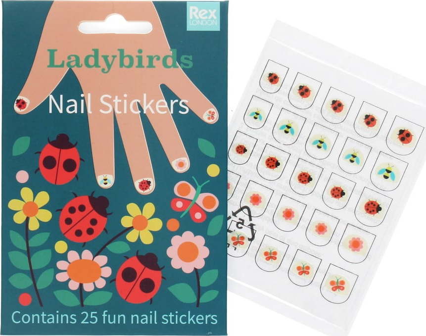 Kreativní sada Ladybird – Nail stickers – Rex London Rex London