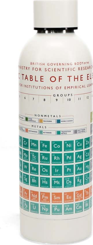 Krémová cestovní nerezová lahev 500 ml Periodic Table – Rex London Rex London