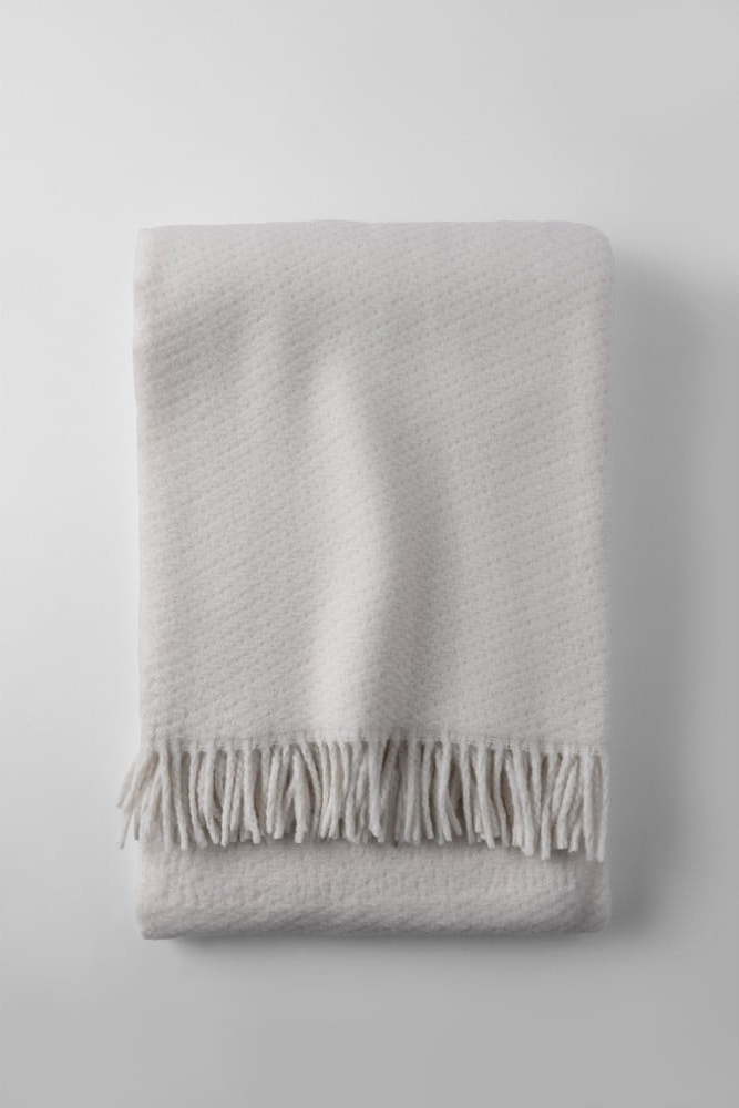 Krémová deka s příměsí bavlny 140x180 cm Ruby – Euromant Euromant