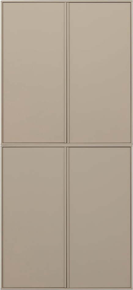 Krémová modulární skříň z borovicového dřeva 100x220 cm Daily – vtwonen vtwonen