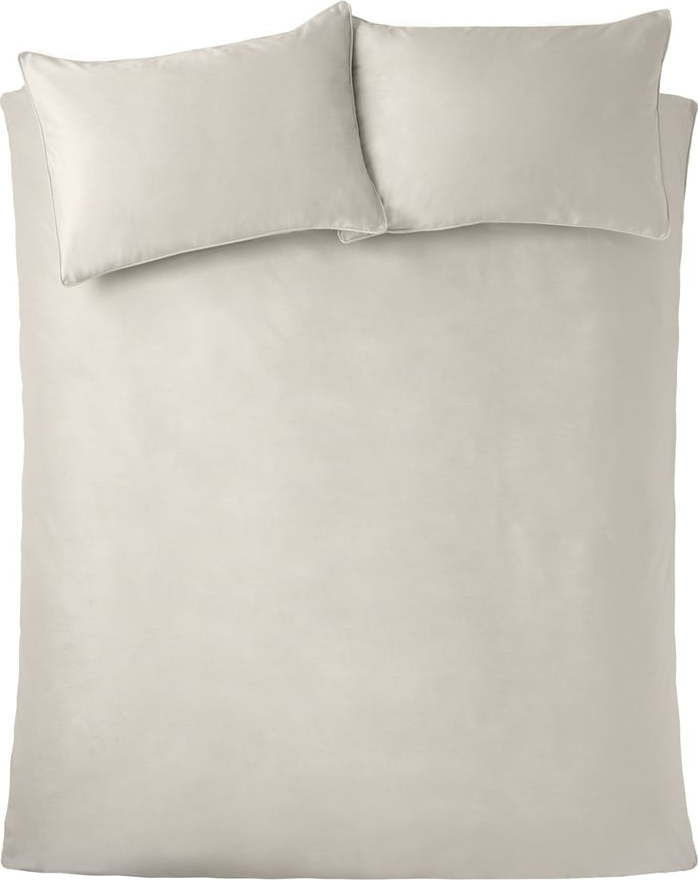 Krémové sametové povlečení na dvoulůžko/prodloužené 230x220 cm Kingsley – Catherine Lansfield Catherine Lansfield