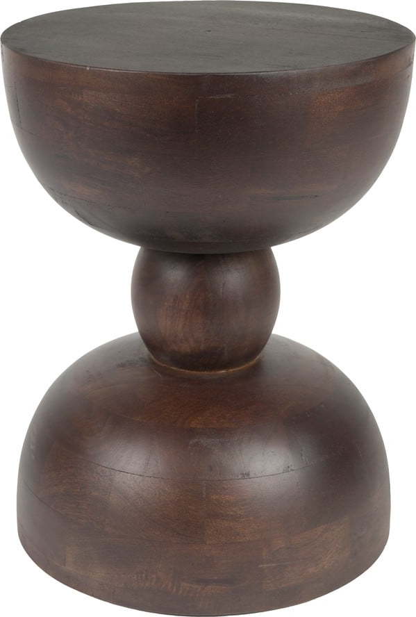 Kulatý odkládací stolek z mangového dřeva ø 30 cm Izzy – White Label White Label