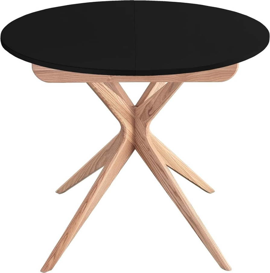 Kulatý rozkládací jídelní stůl s přídavnou deskou ø 90 cm Jubi – Ragaba Ragaba