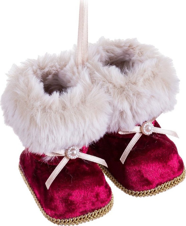 Látková závěsná vánoční dekorace 8 cm – Casa Selección Casa Selección