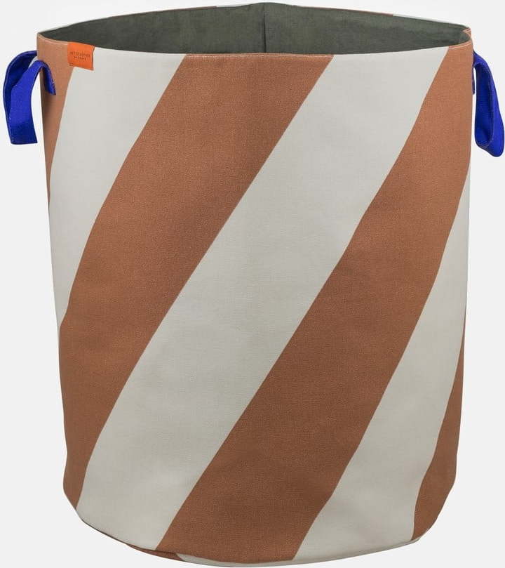 Látkový koš na prádlo v cihlové barvě/krémový 5 l Diagonal – Mette Ditmer Denmark Mette Ditmer Denmark