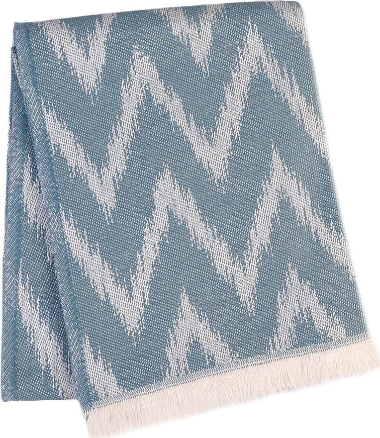 Modrá deka s příměsí bavlny 140x180 cm Mallorca – Euromant Euromant