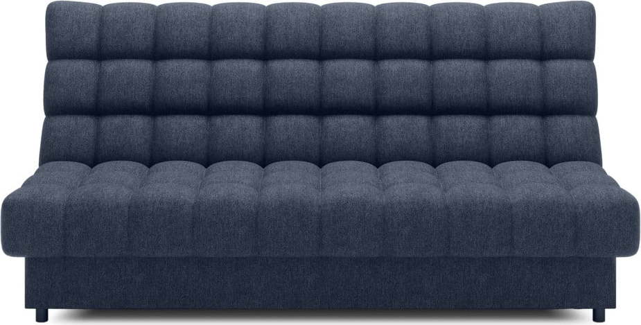 Modrá žinylková rozkládací/s úložným prostorem pohovka 197 cm Clareta – ELTAP ELTAP