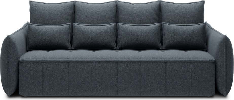 Modrá žinylková rozkládací/s úložným prostorem pohovka 242 cm Weltton – ELTAP ELTAP