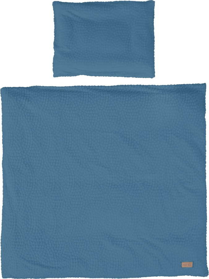 Modré dětské povlečení do postýlky 80x80 cm Seashells – Roba Roba