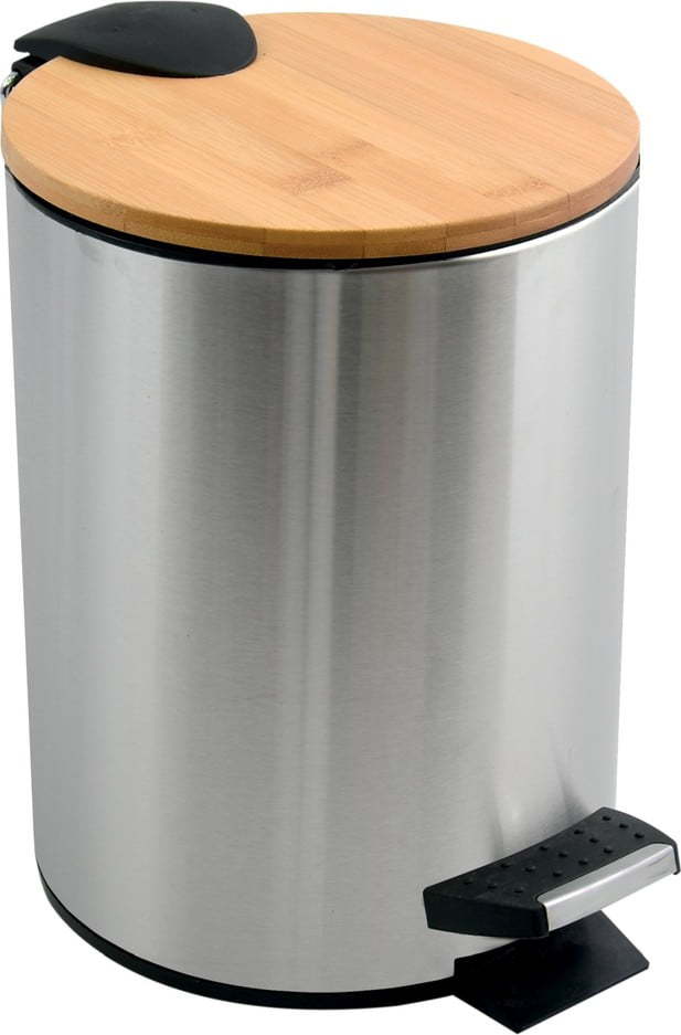 Nášlapný ocelový odpadkový koš v matně stříbrné barvě 3 l Adonis – Spirella SPIRELLA