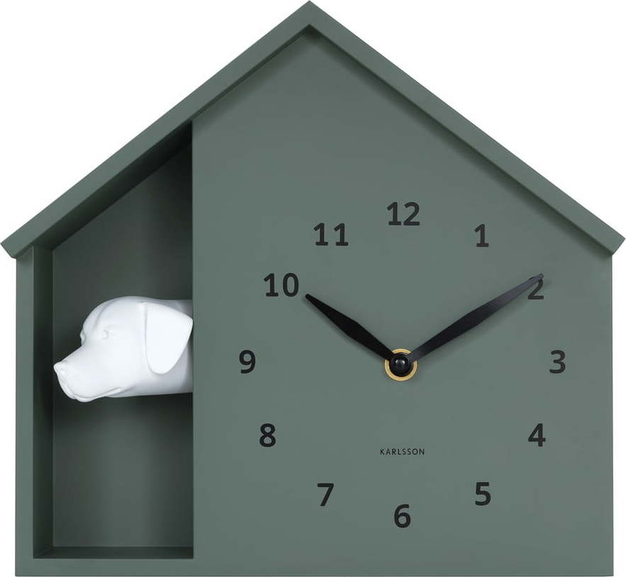 Nástěnné hodiny Peeking Doggy – Karlsson Karlsson