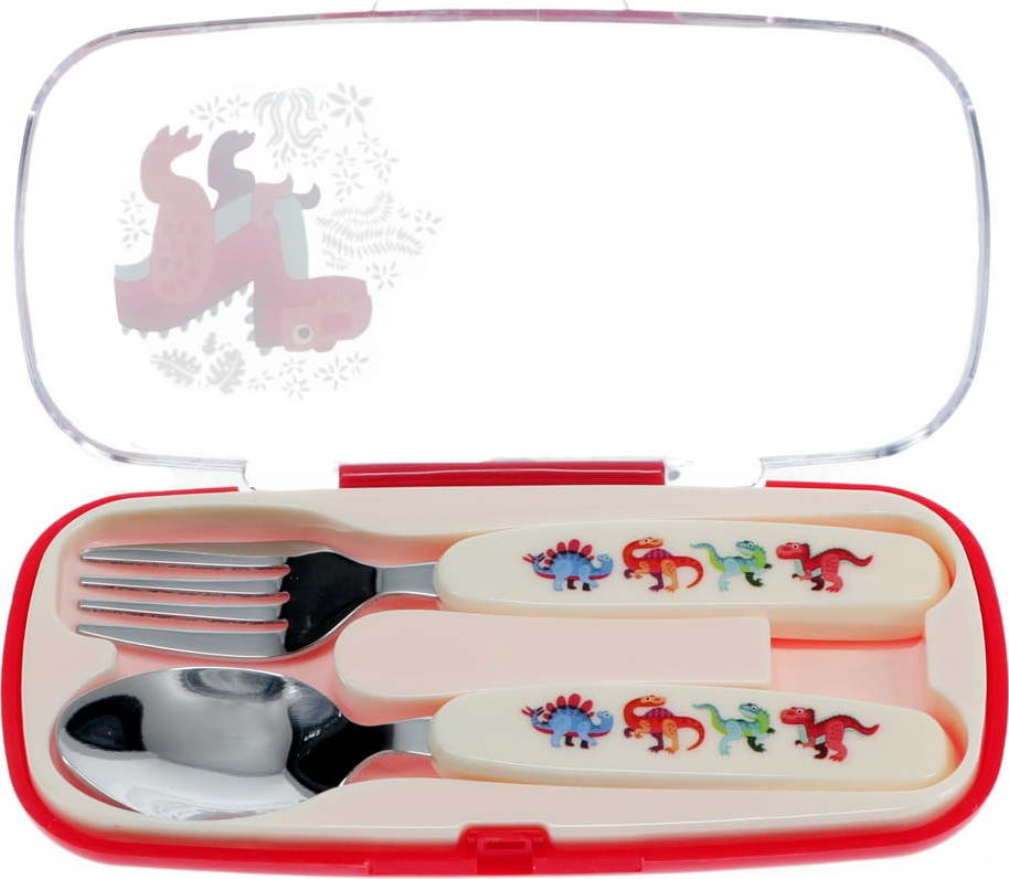 Nerezový dětský příbor 2 ks Baby Dinos – Rex London Rex London