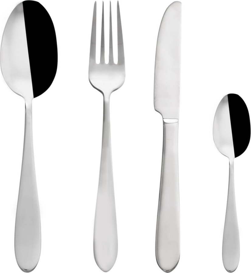 Nerezový příbor 24 ks ve stříbrné barvě Mirror – Orion Orion