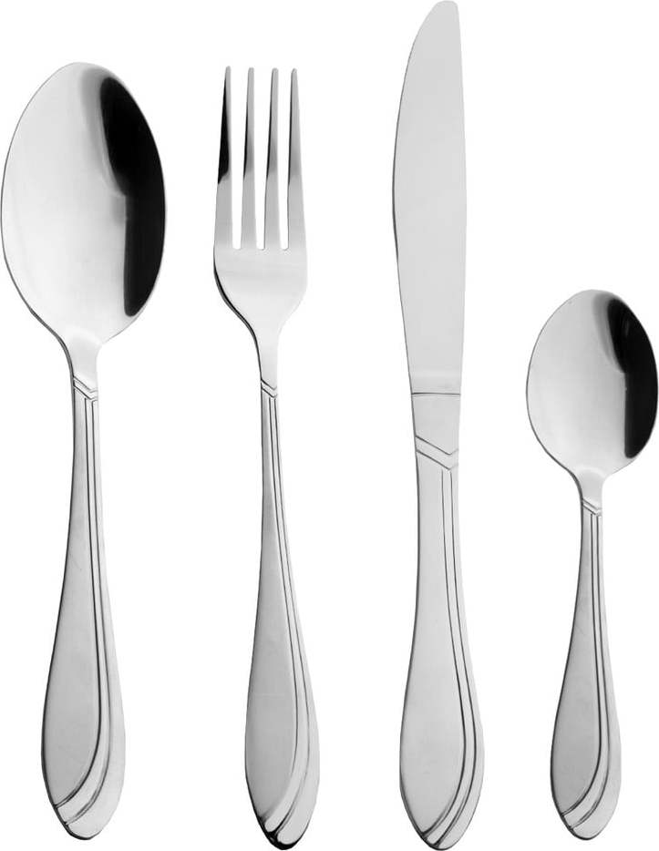 Nerezový příbor 24 ks ve stříbrné barvě Satin – Orion Orion