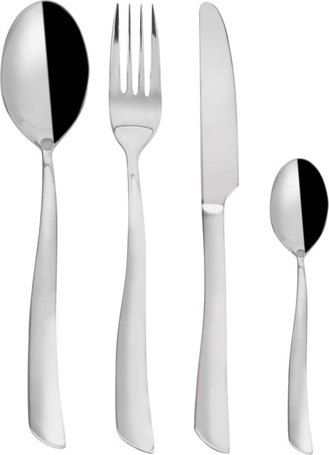 Nerezový příbor 24 ks ve stříbrné barvě Shape – Orion Orion