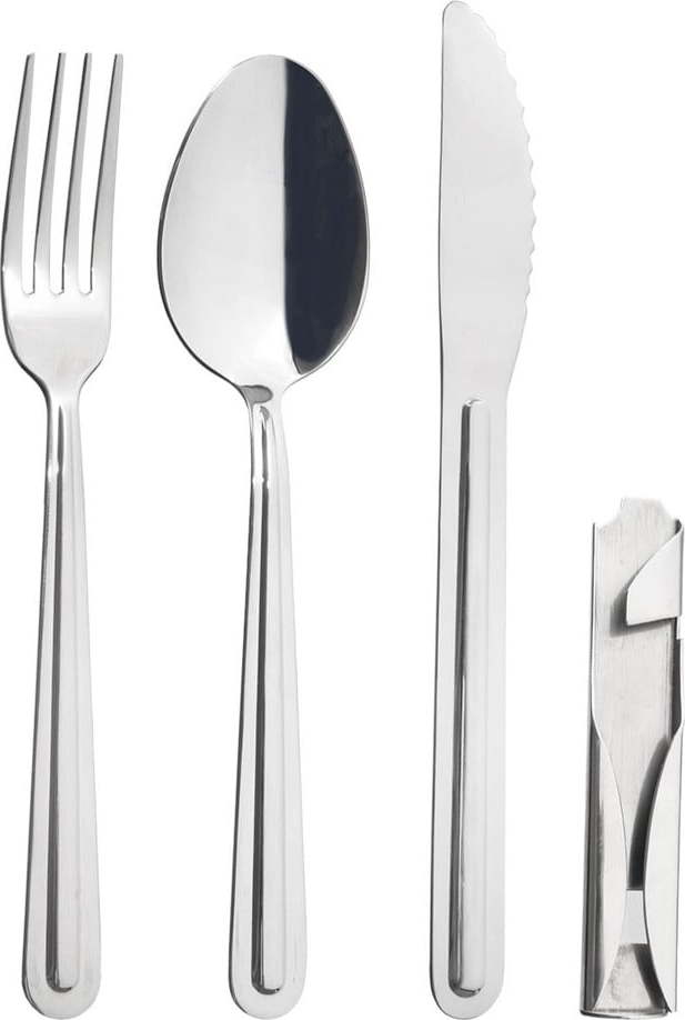 Nerezový příbor 4 ks ve stříbrné barvě KEMP – Orion Orion