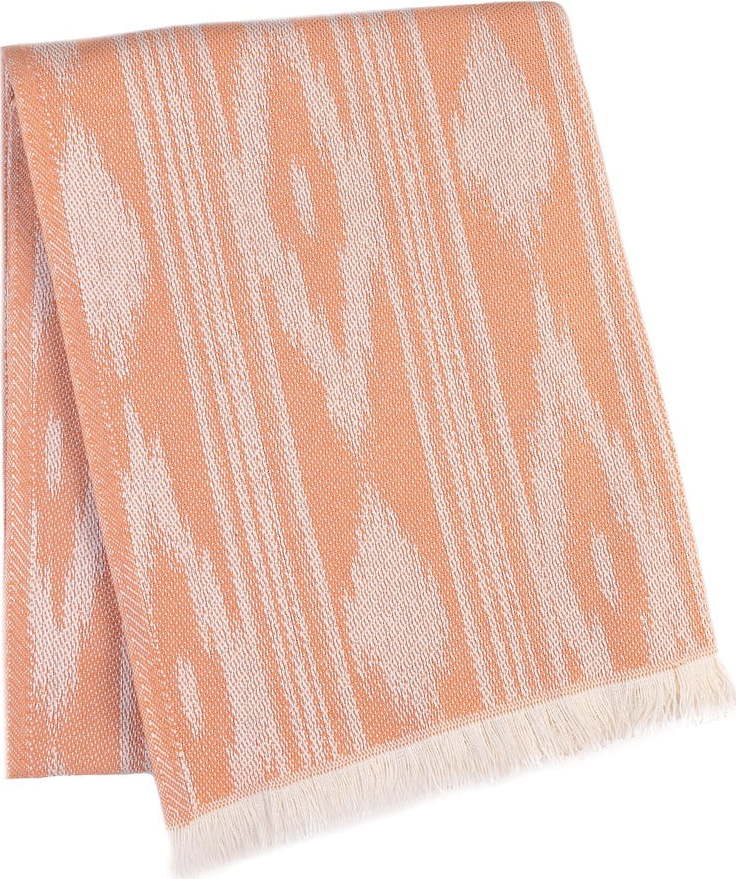 Oranžová deka s příměsí bavlny 140x180 cm Formentera – Euromant Euromant