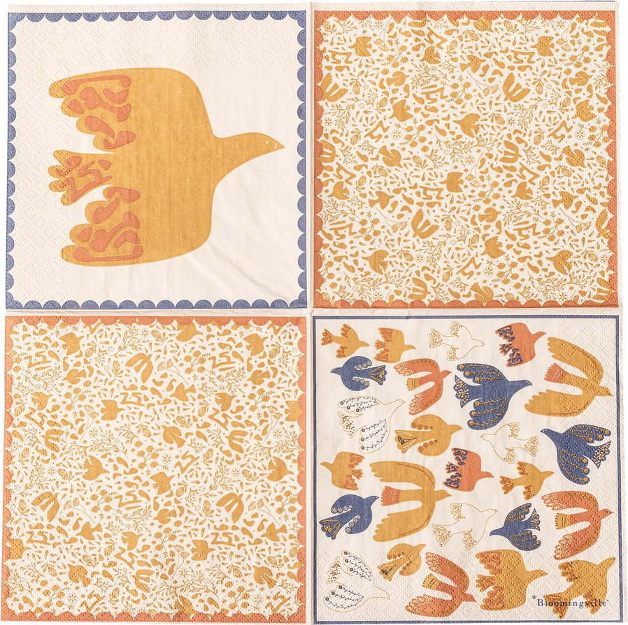 Papírové ubrousky v sadě 20 ks 33x33 cm Anniversary – Bloomingville Bloomingville
