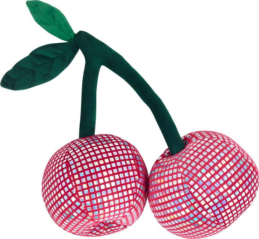 Plyšový dekorační polštář 25x30 cm Disco Cherries – Catherine Lansfield Catherine Lansfield
