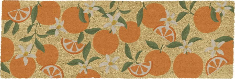 Rohožka z kokosového vlákna 40x120 cm Orange – Artsy Doormats Artsy Doormats