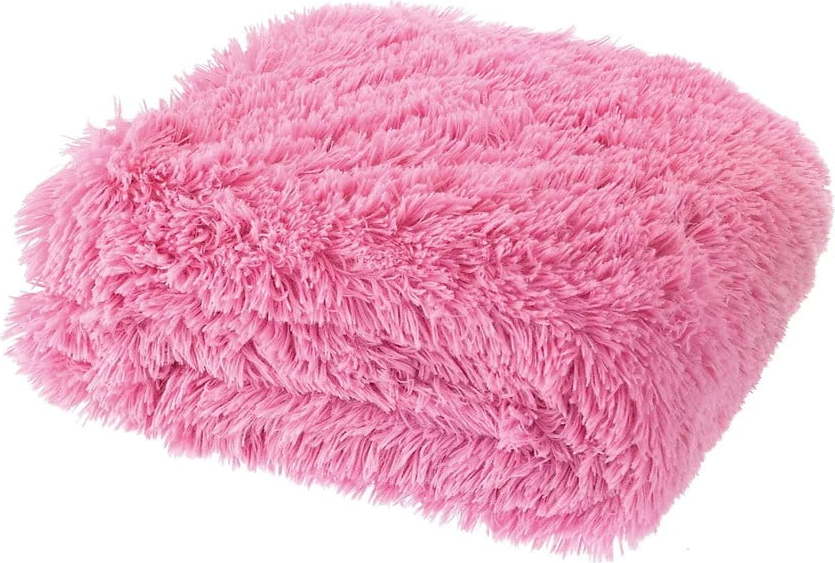 Růžová deka z mikroplyše 150x200 cm Cuddly – Catherine Lansfield Catherine Lansfield