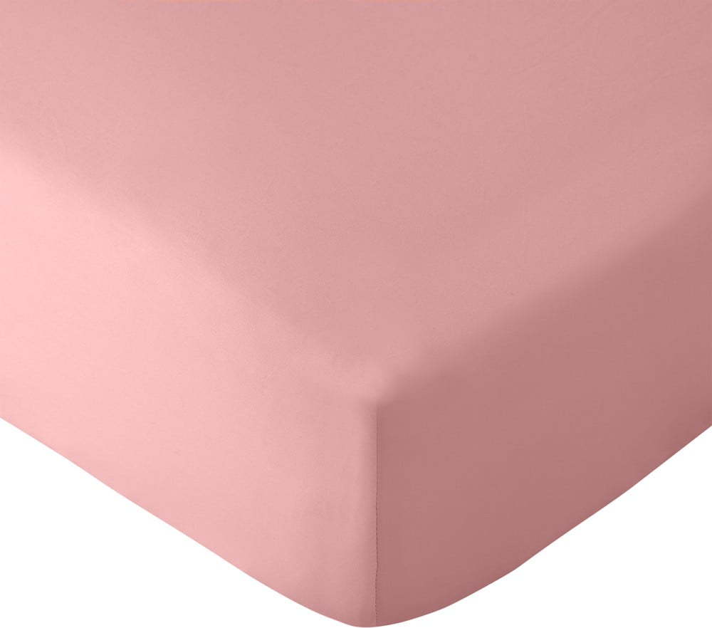 Růžové napínací prostěradlo 185x200 cm So Soft Non-Iron – Catherine Lansfield Catherine Lansfield