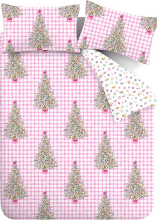 Růžové povlečení na dvoulůžko/prodloužené 230x220 cm Sweets and Treats – Catherine Lansfield Catherine Lansfield