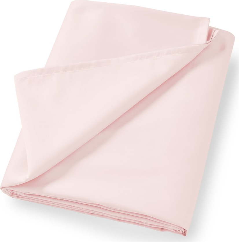 Růžové prostěradlo z bavlněného saténu 275x275 cm Cotton Sateen – Bianca Bianca