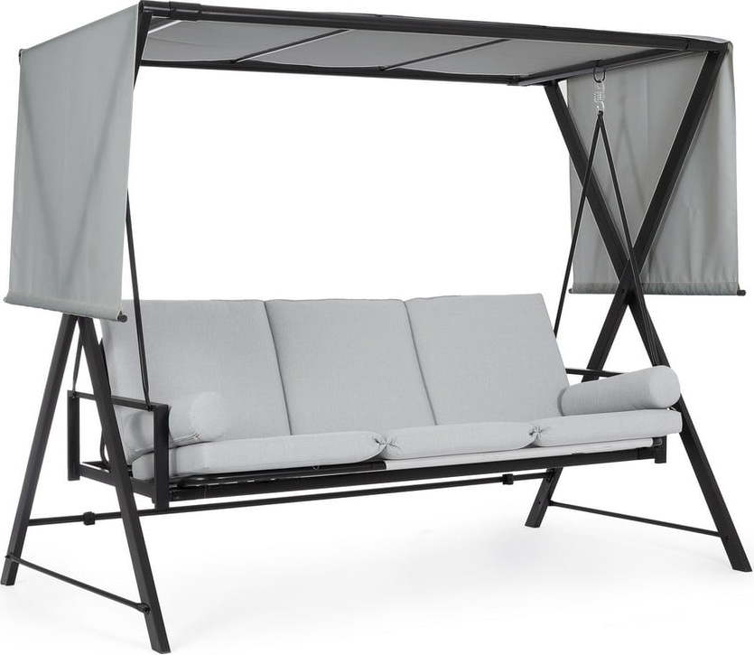 Šedá kovová zahradní houpačka Pompei – Bizzotto Bizzotto