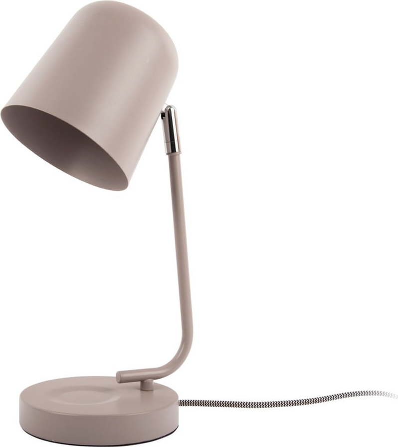 Šedá stolní lampa (výška 38