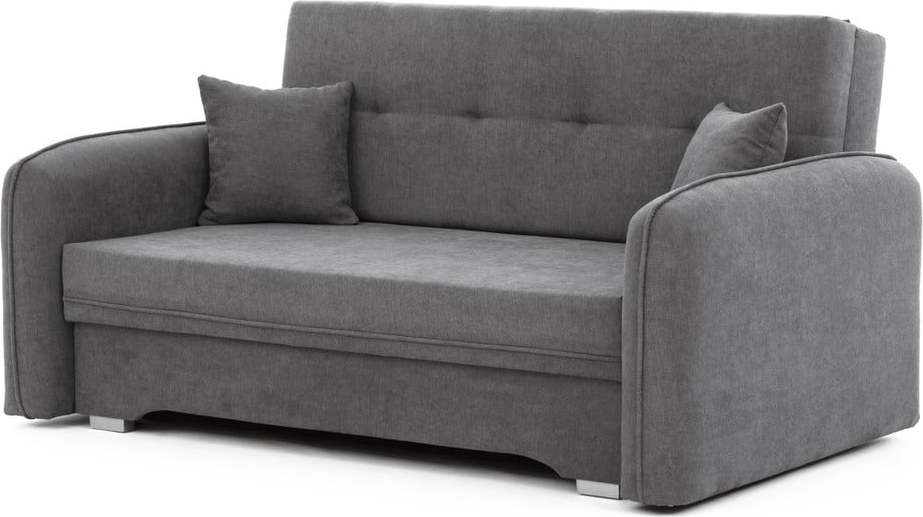 Šedá žinylková rozkládací/s úložným prostorem pohovka 155 cm Laine – ELTAP ELTAP