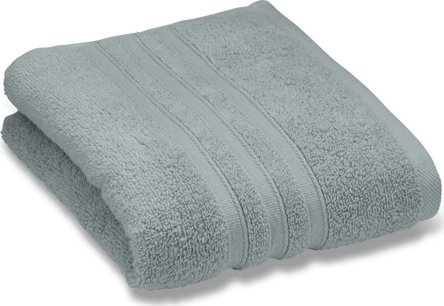 Šedozelená froté bavlněná osuška 90x140 cm Zero Twist – Catherine Lansfield Catherine Lansfield