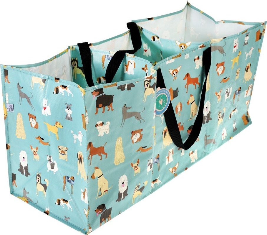 Světle modrá taška 3x23 l na tříděný odpad z recyklovaného plastu Best in Show – Rex London Rex London