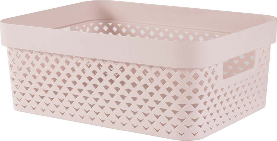 Světle růžový plastový úložný box 36x27x14 cm Pure – Curver Curver