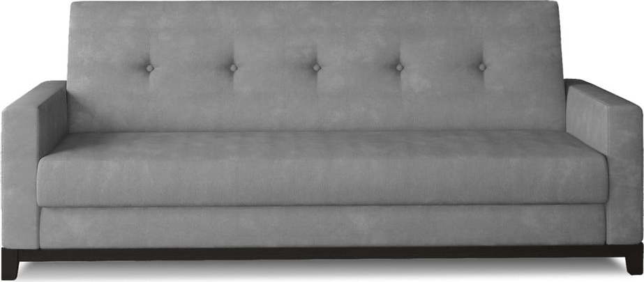 Světle šedá sametová rozkládací/s úložným prostorem pohovka 216 cm Selene – ELTAP ELTAP