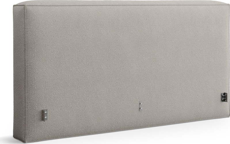 Světle šedé čalouněné čelo postele 249x100 cm Olivia – Micadoni Micadoni