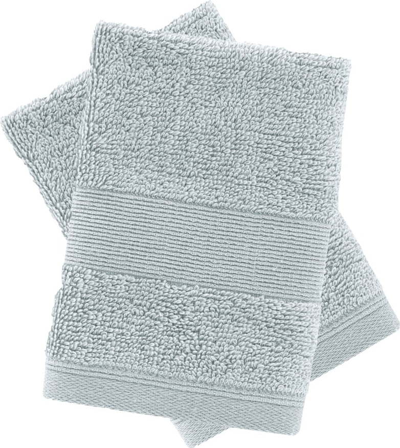 Světle šedé froté bavlněné ručníky v sadě 2 ks 30x30 cm Anti-Bacterial – Catherine Lansfield Catherine Lansfield