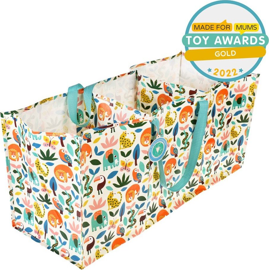 Taška 3x23 l na tříděný odpad z recyklovaného plastu Wild Wonders – Rex London Rex London