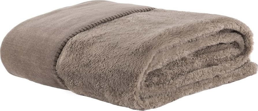 Taupe deka z mikroplyše 150x200 cm Tomo – Tiseco Home Studio Tiseco Home Studio