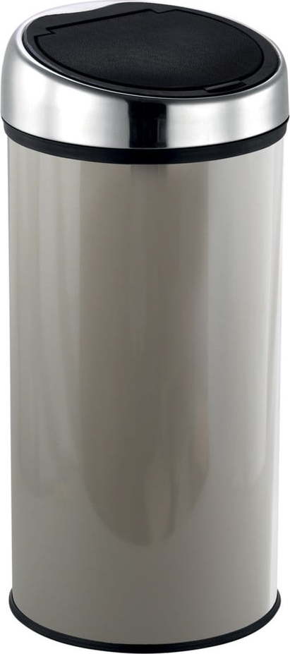 Taupe dotykový ocelový odpadkový koš 30 l – MSV MSV