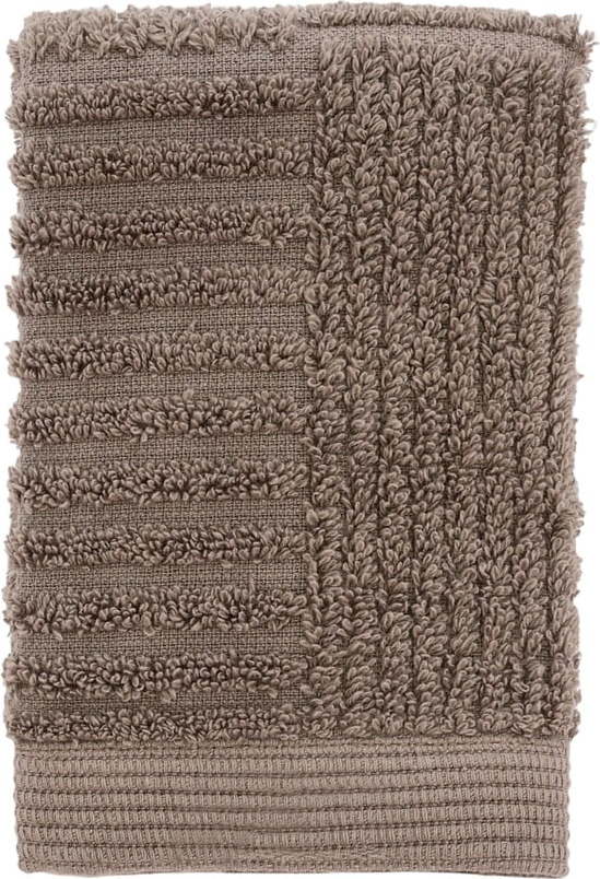Taupe froté bavlněný ručník 30x30 cm Classic – Zone Zone