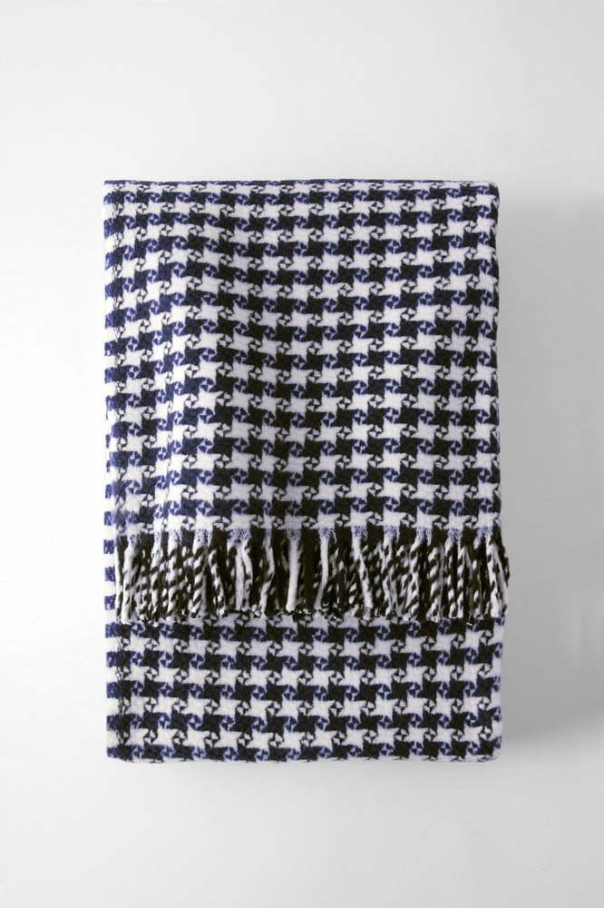 Tmavě modrá deka s příměsí bavlny 140x180 cm Emerald – Euromant Euromant