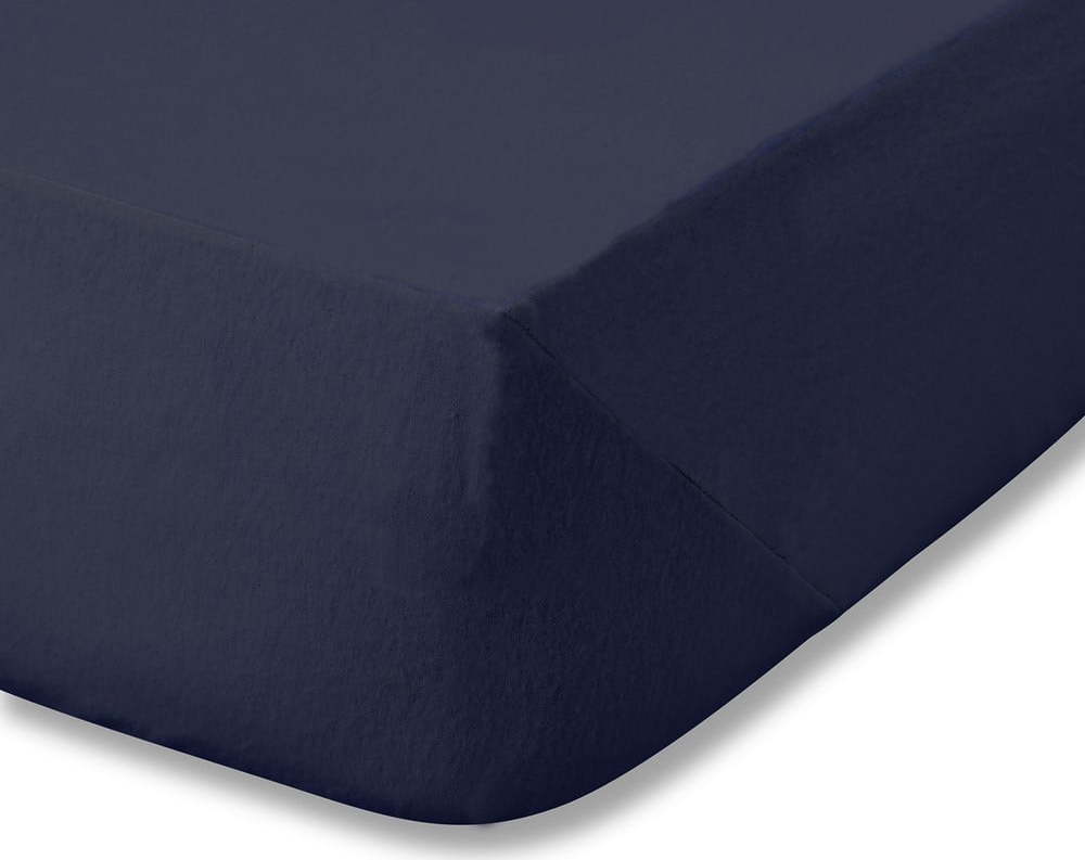 Tmavě modré napínací flanelové prostěradlo 150x200 cm Brushed – Catherine Lansfield Catherine Lansfield