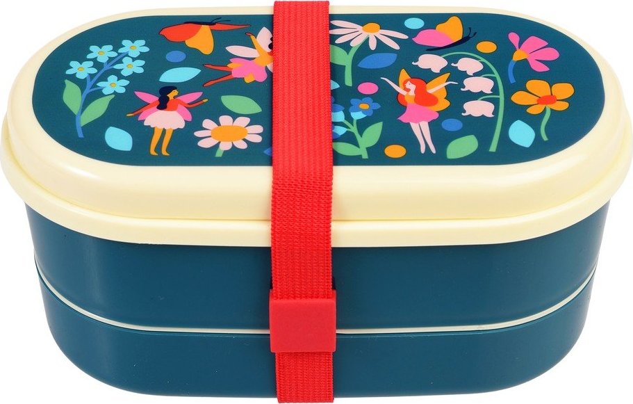 Tmavě modrý dětský svačinový box Fairies in the Garden – Rex London Rex London