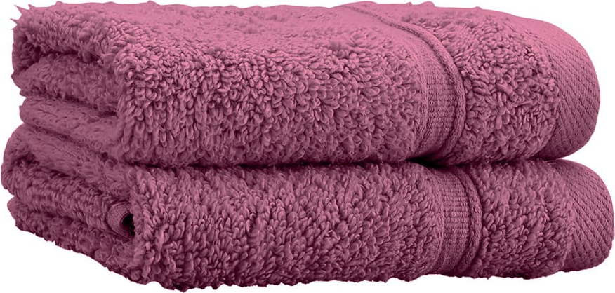Tmavě růžové froté bavlněné ručníky v sadě 2 ks 30x30 cm Zero Twist – Catherine Lansfield Catherine Lansfield