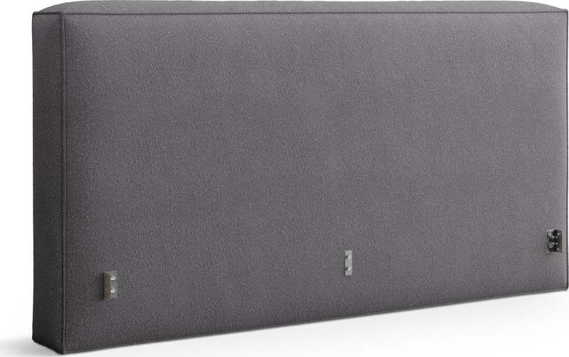 Tmavě šedé čalouněné čelo postele 229x100 cm Olivia – Micadoni Micadoni